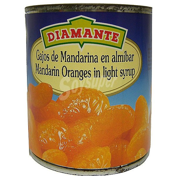 gajos de mandarina en almíbar