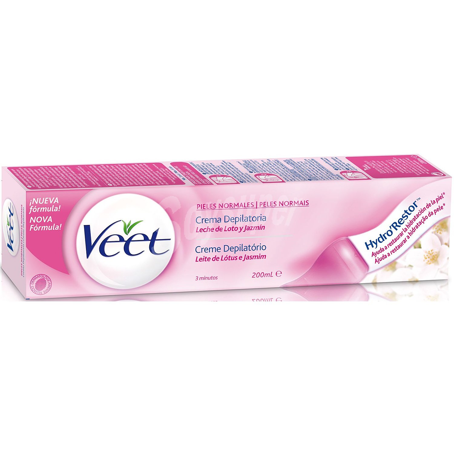 Crema depilatoria de cuerpo y piernas, para pieles normales veet Minima