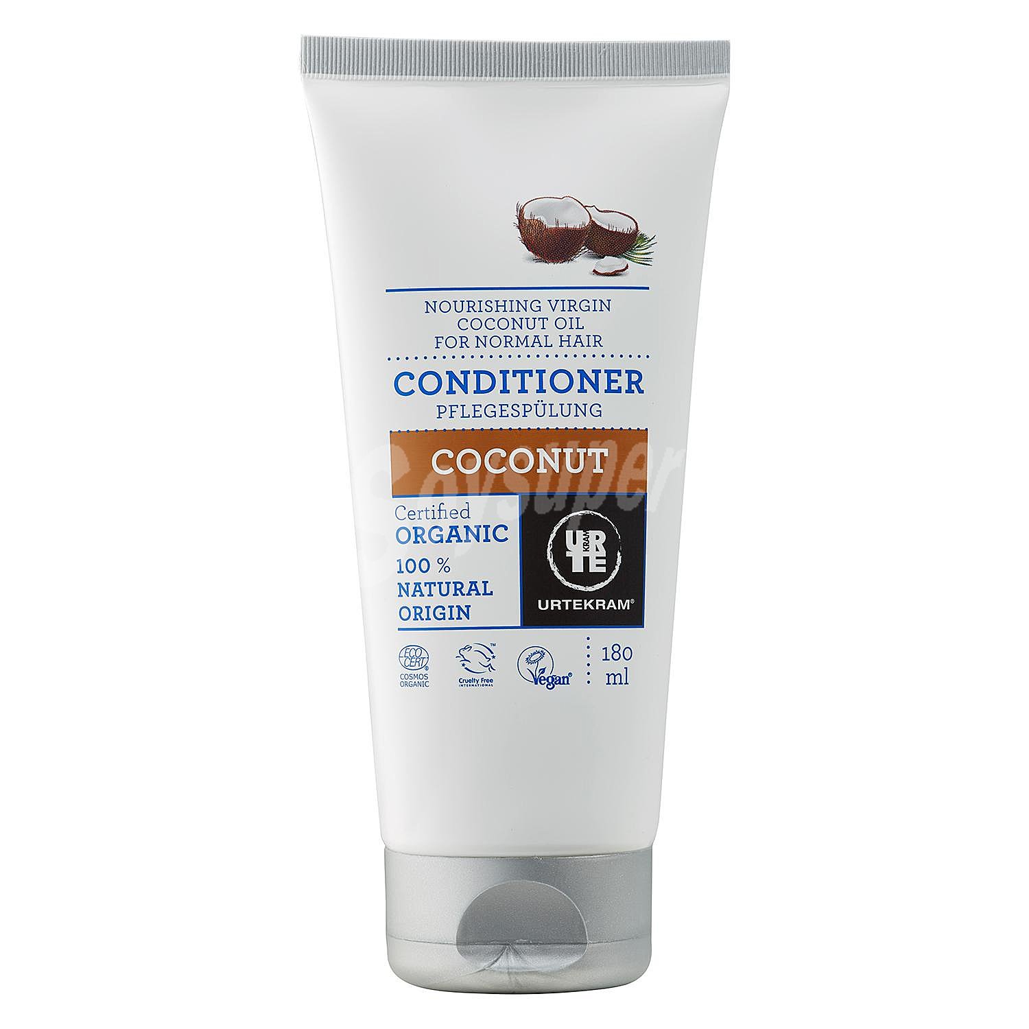 Acondicionador de coco para cabello normal ecológico Urtekram