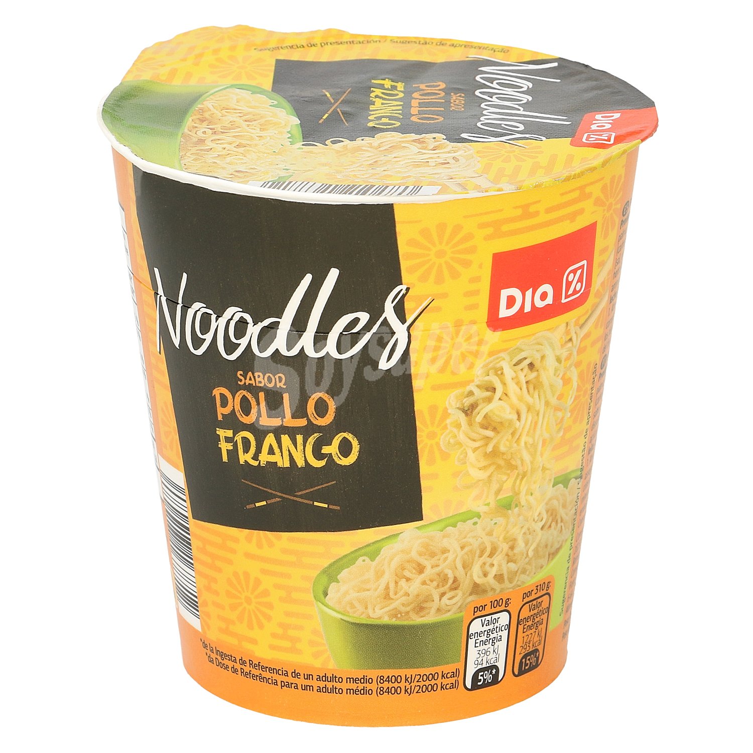 Fideos orientales sabor pollo Dia