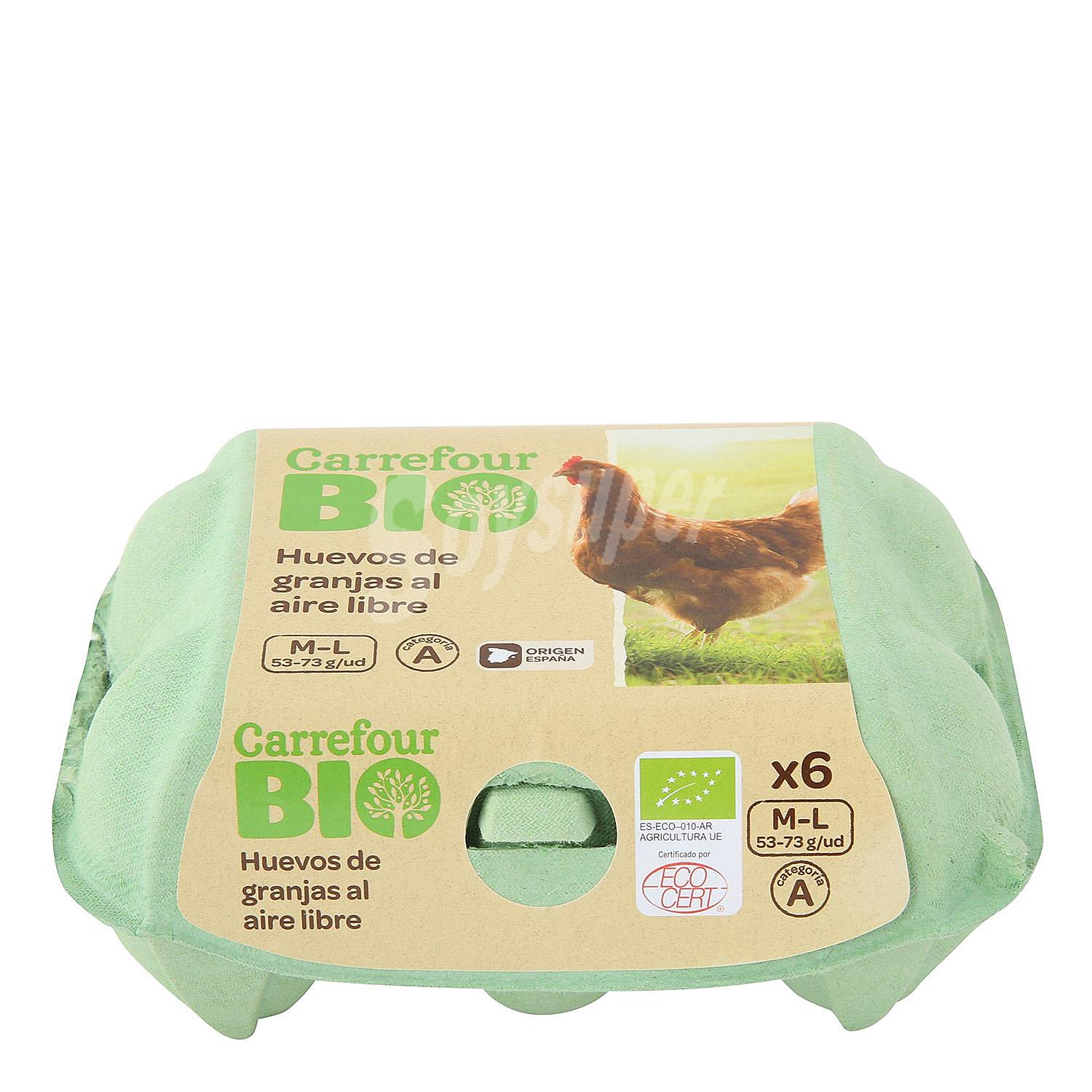 Huevos M-L ecológicos Carrefour Bio