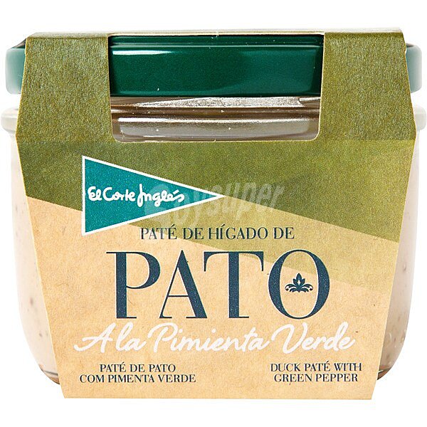 Paté de pato a la pimienta verde tarro 100 g