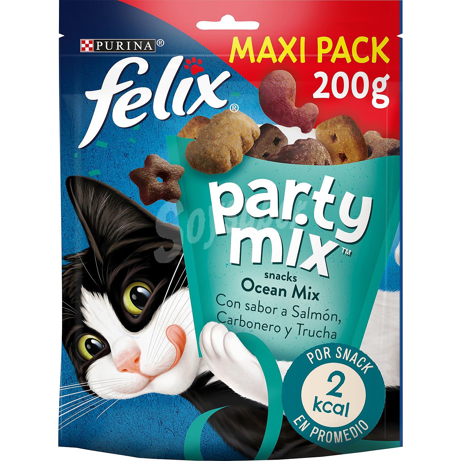 Felix Snacks gatos Party Mix purina félix