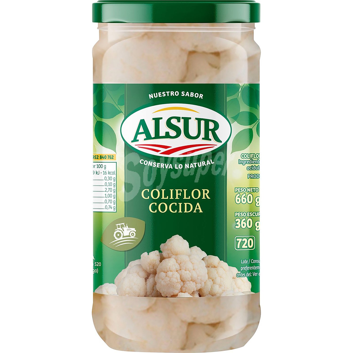 Alsur Coliflor cocida alsur