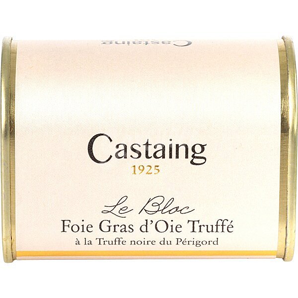 Foie gras de oca trufado en bloc lata 130 g