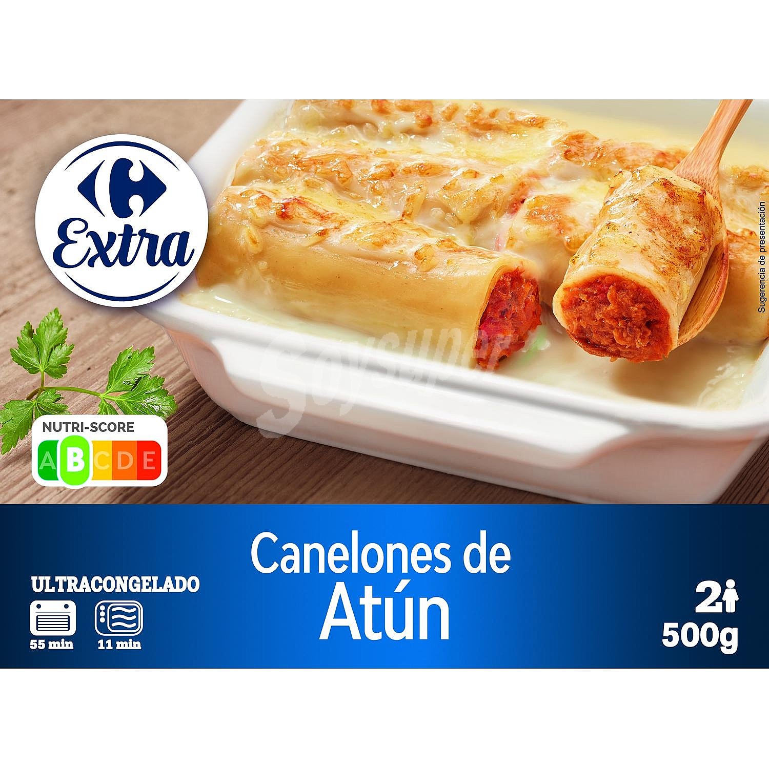 Canelones de atún Carrefour Extra