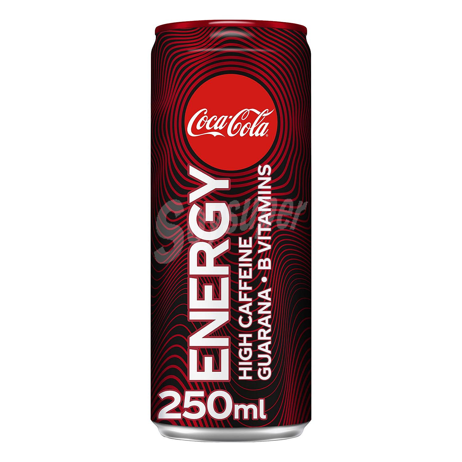 Bebida energética Energy sabor Coca Cola con cafeína, Guarana y Vitamina B