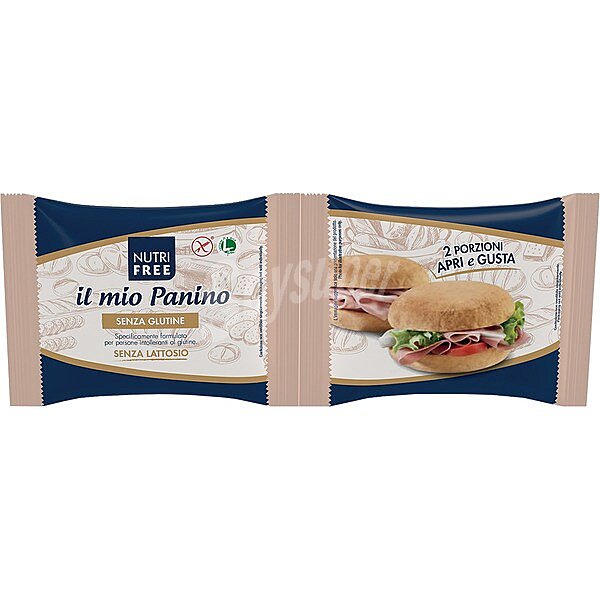 Nutrifree Il Mío Panino pan de bocadillo sin gluten y sin lactosa