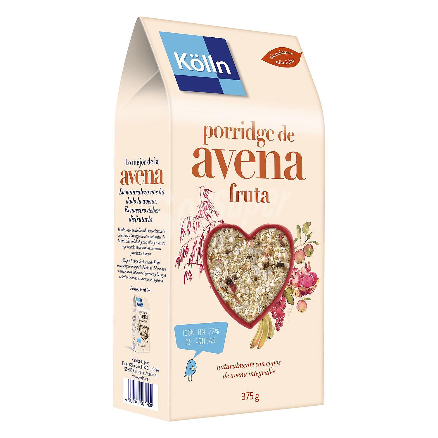 Cereales de avena integral con fruta Kölln