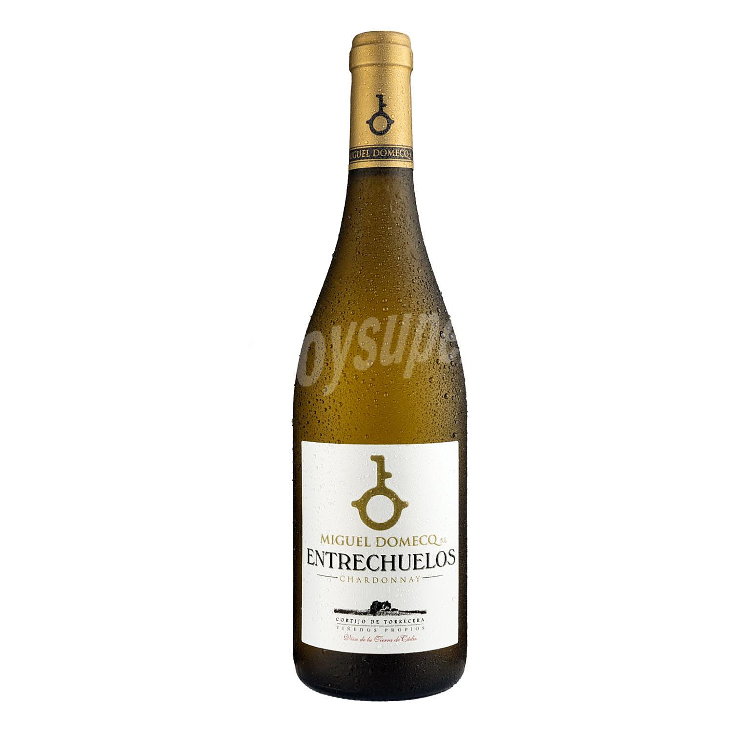 Vino blanco Chardonay Entrechuelos Miguel Domecq