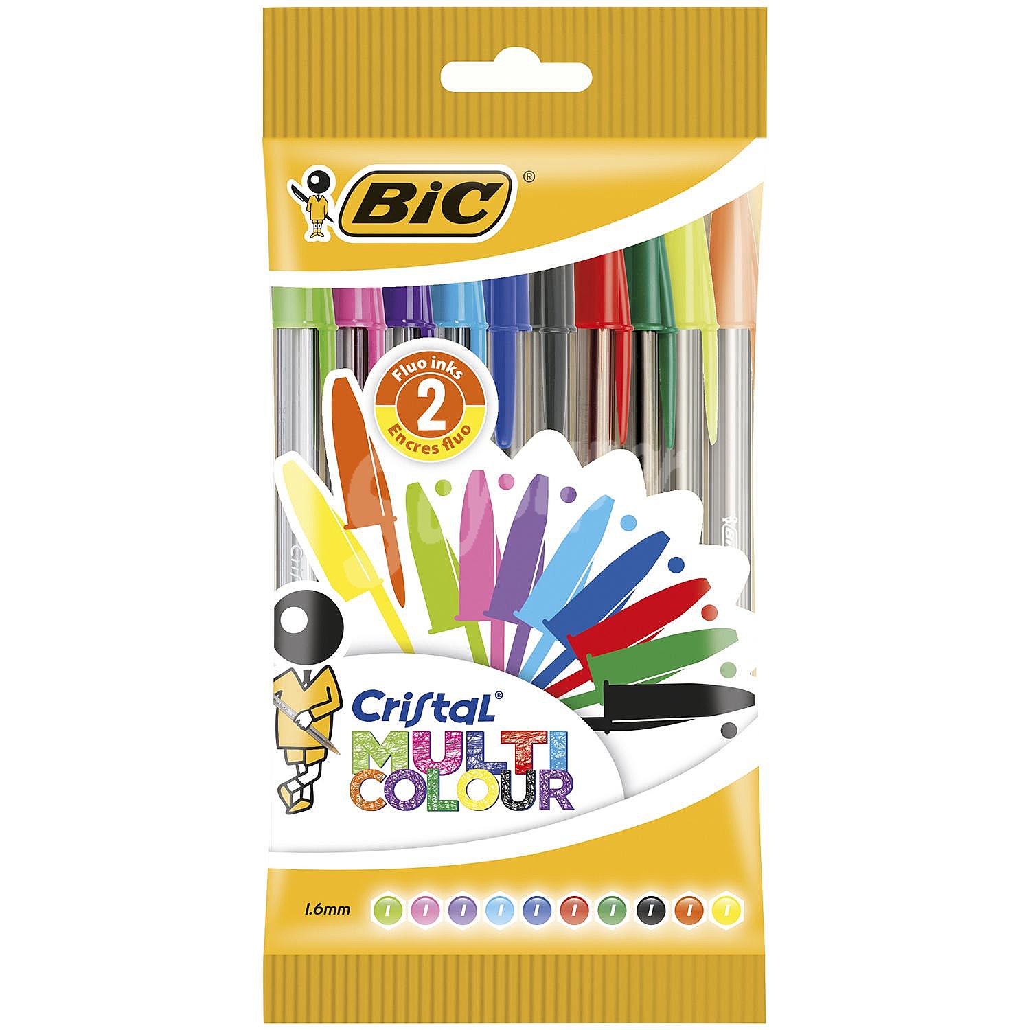 Bolígrafo Cristal Multicolor Bic