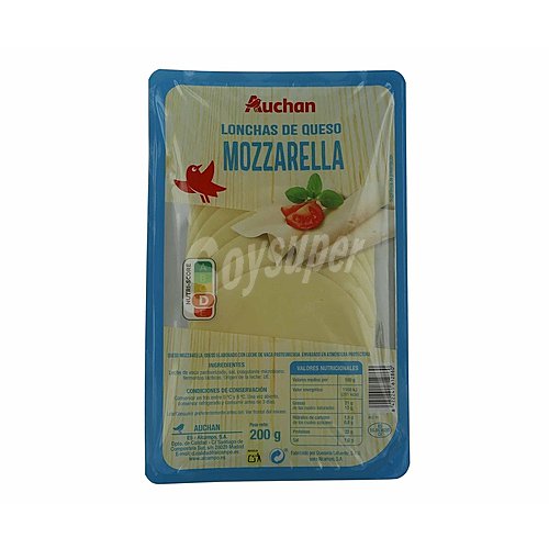 Producto alcampo Queso Mozzarella en lonchas producto alcampo