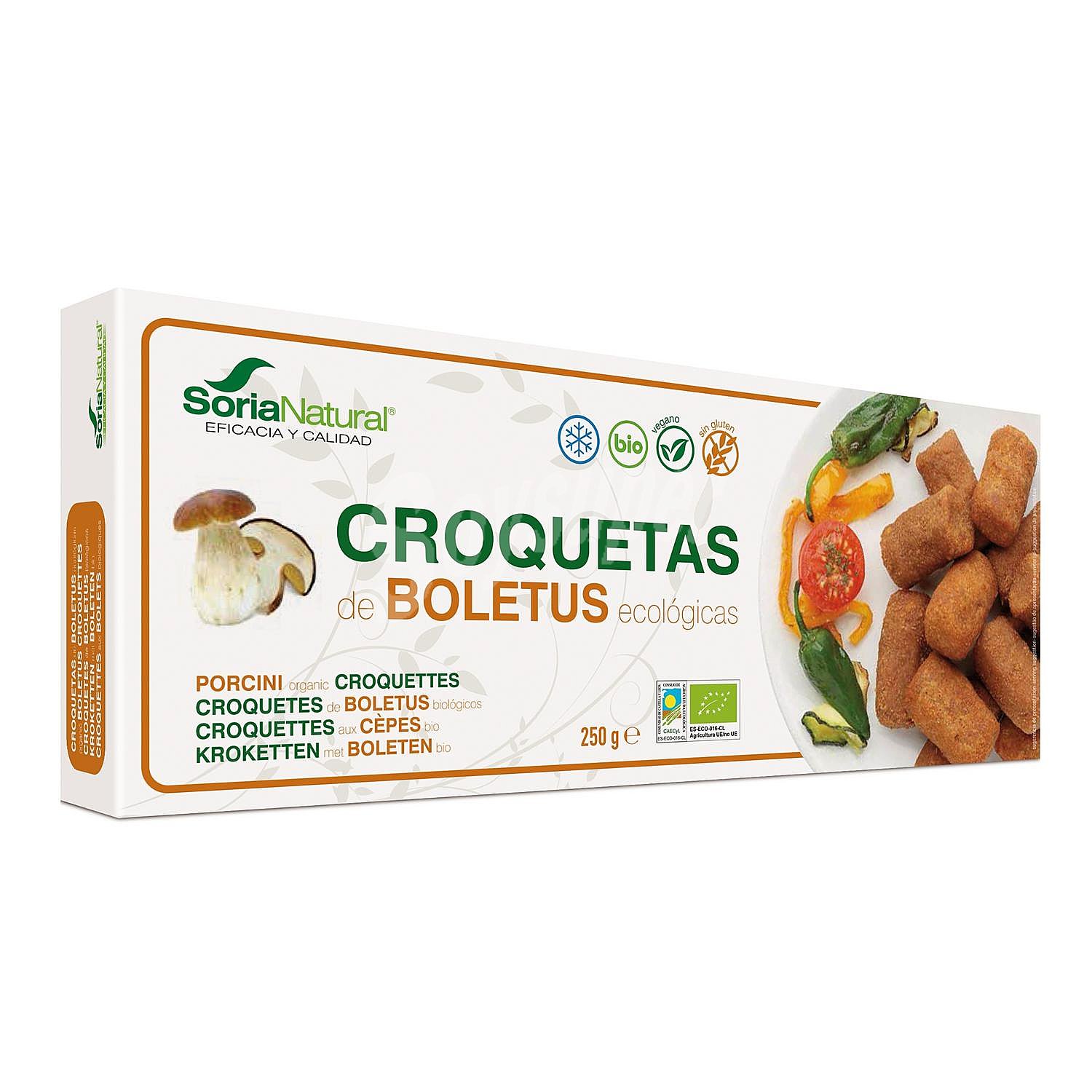 Croquetas de Boletus ecológicas Soria Natural sin gluten y sin lactosa