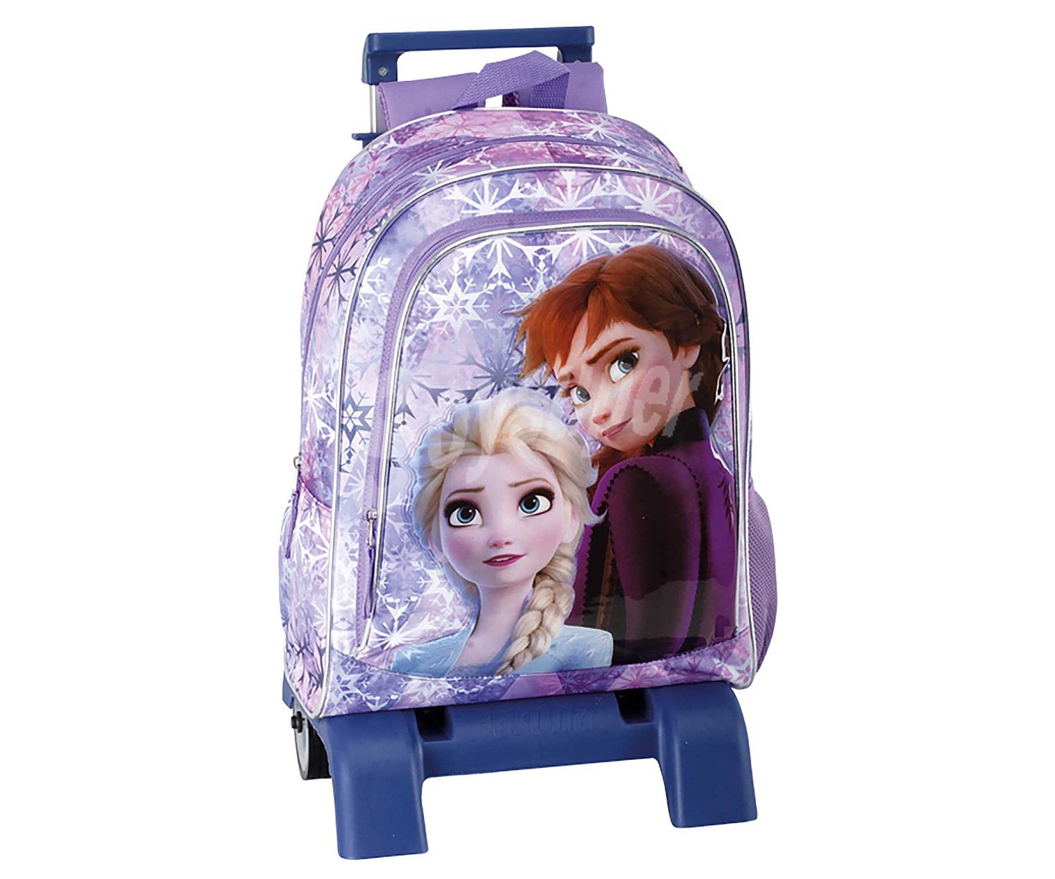 Mochila escolar tipo trolley con 3 grandes compartimentos, frozen.