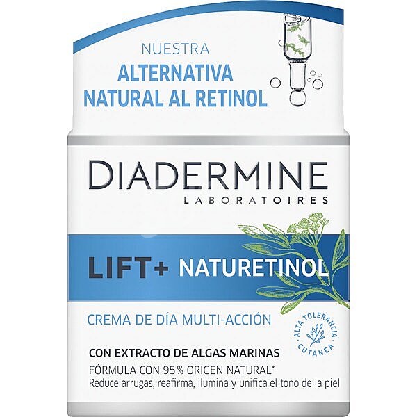 Lift + Naturetinol crema de día multi-acción con extracto de algas marinas regenera, reduce arrugas y unifica el tono de la piel