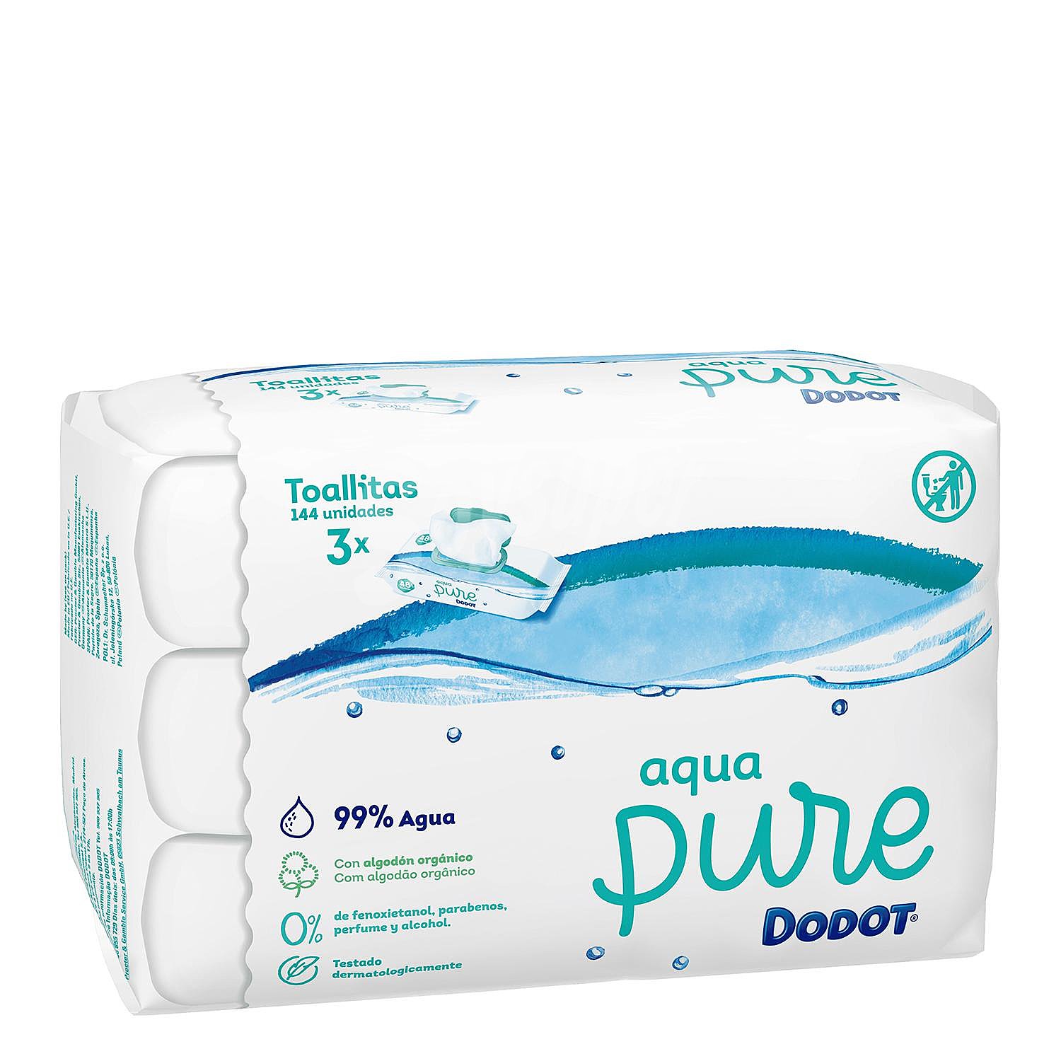 Toallitas de Bebé con Tapa Aqua Pure Dodot