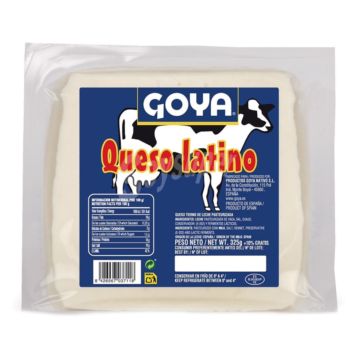 Queso de vaca fresco Goya