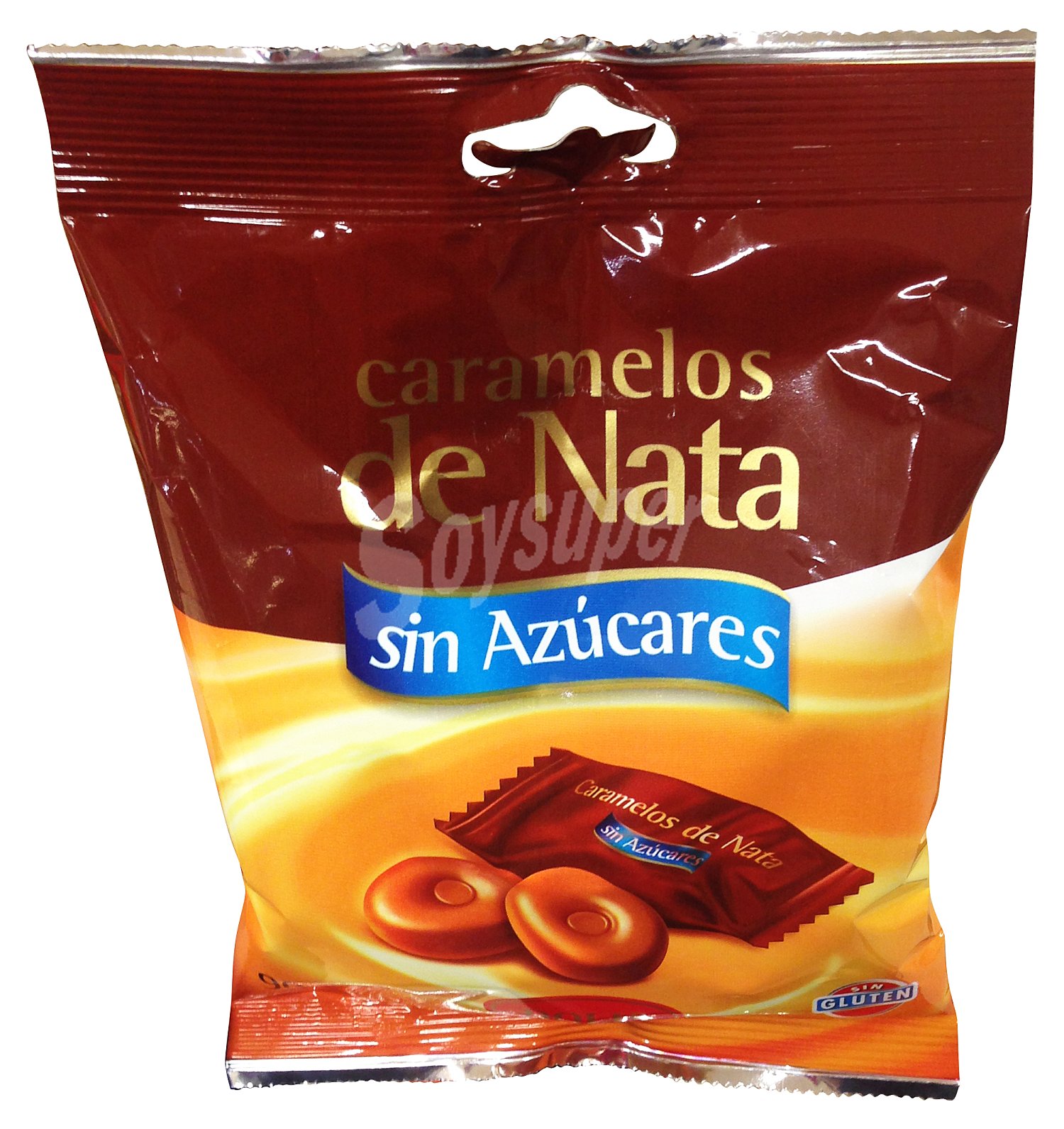 Caramelo sin azucar nata sin gluten