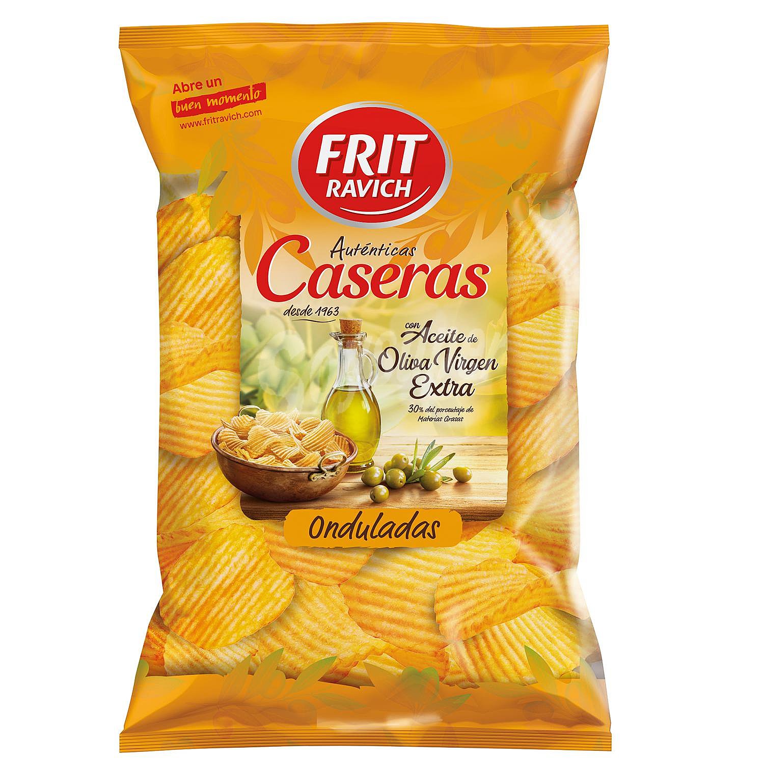 Patatas fritas onduladas caseras frit ravich