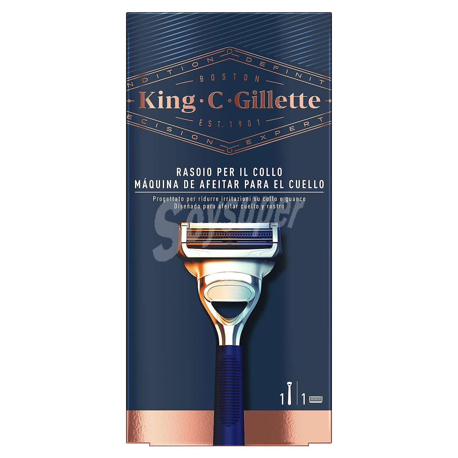 Máquina de afeitar para el cuello King C Gillette