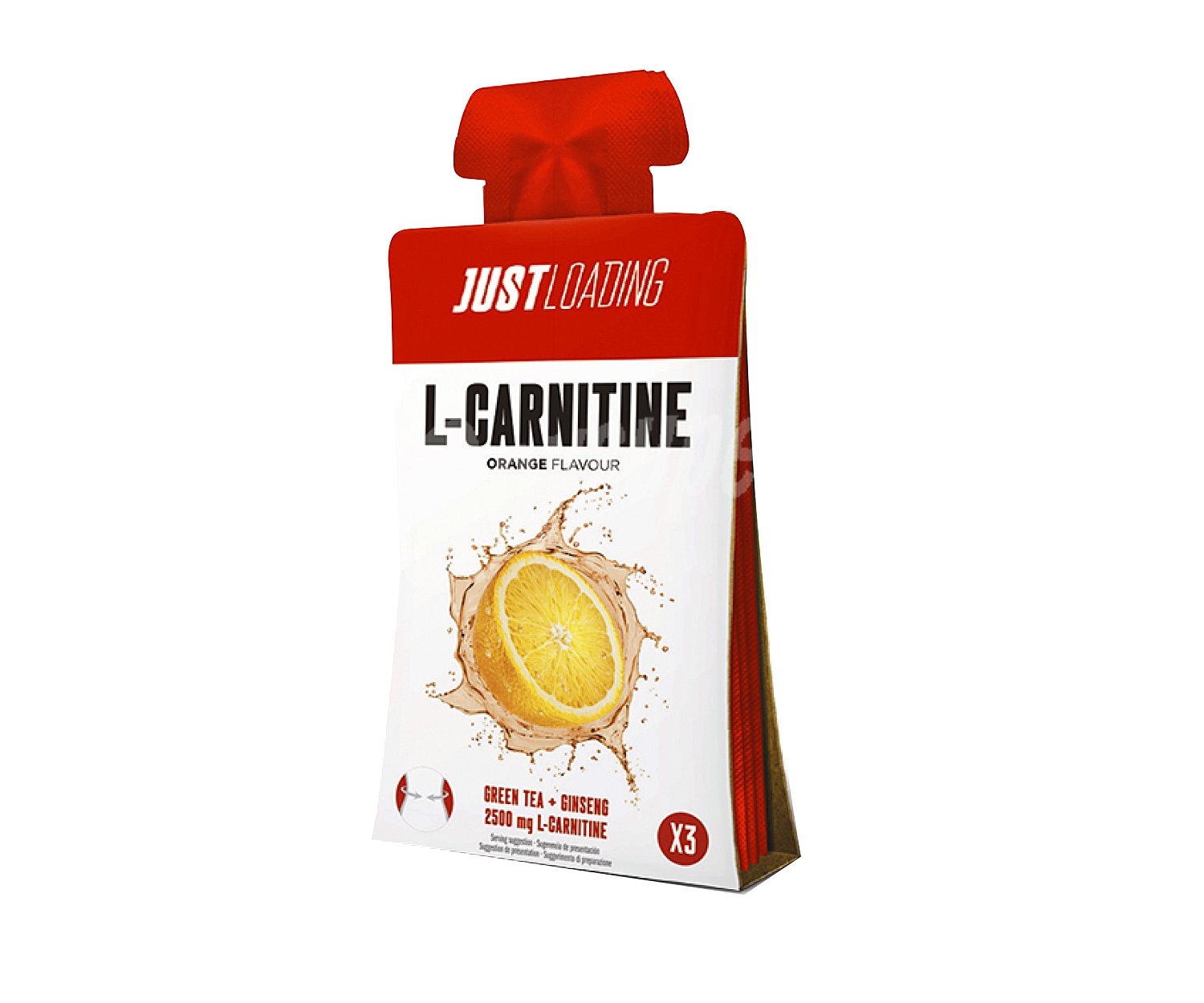 Gel energético sabor naranja con l-carnitina con edulcorante