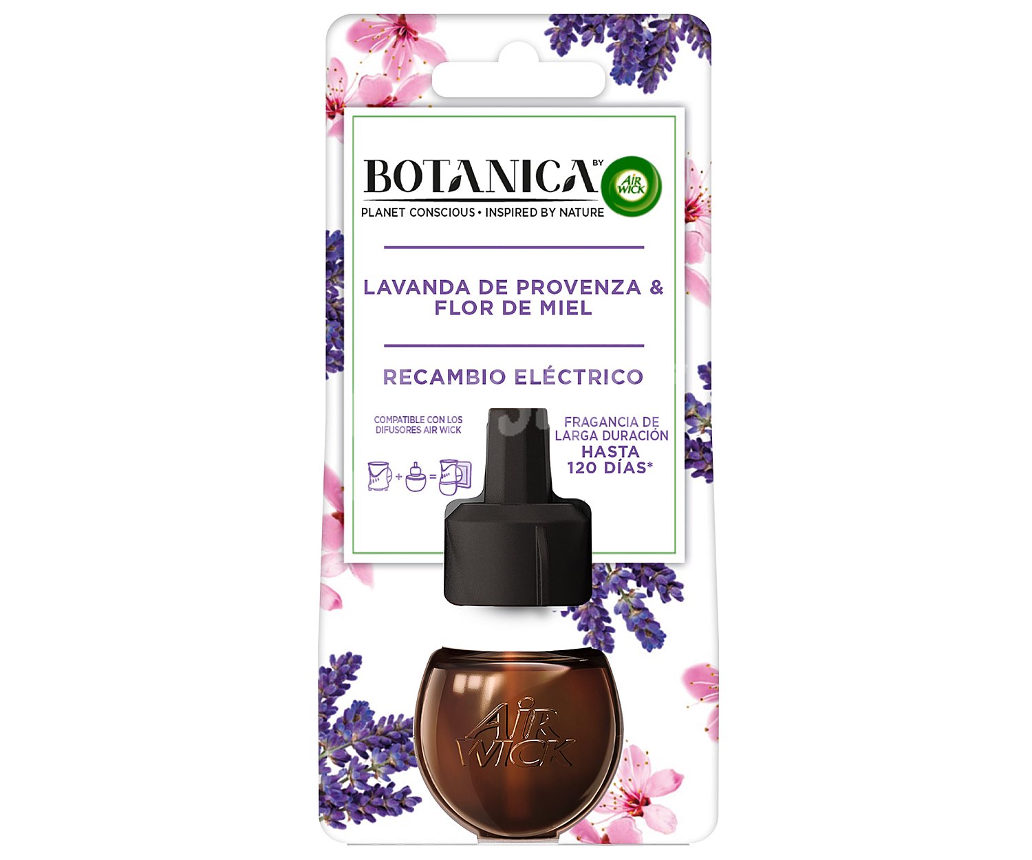 Racambio eléctrico ambientador lavanda y flor de miel botanica