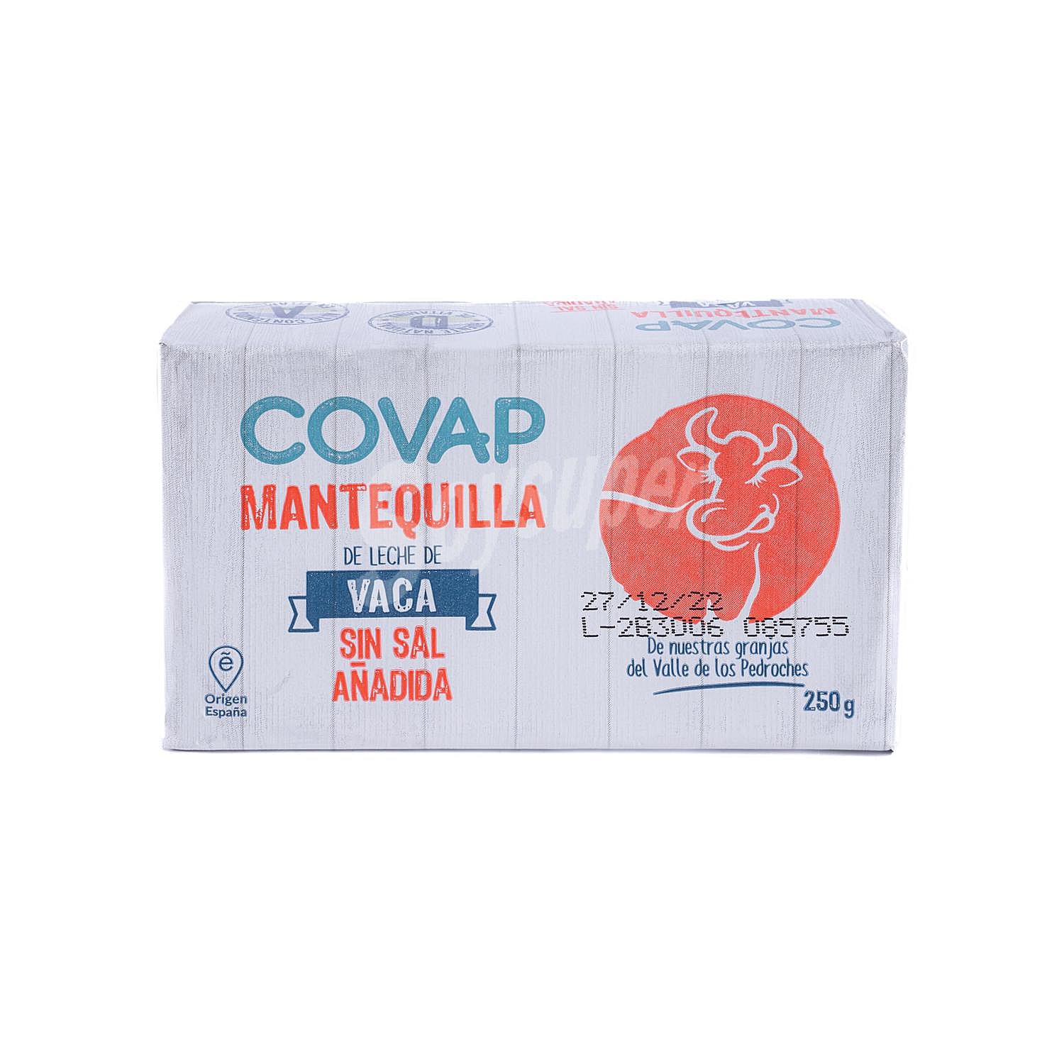 Mantequilla de leche de vaca sin sal Covap