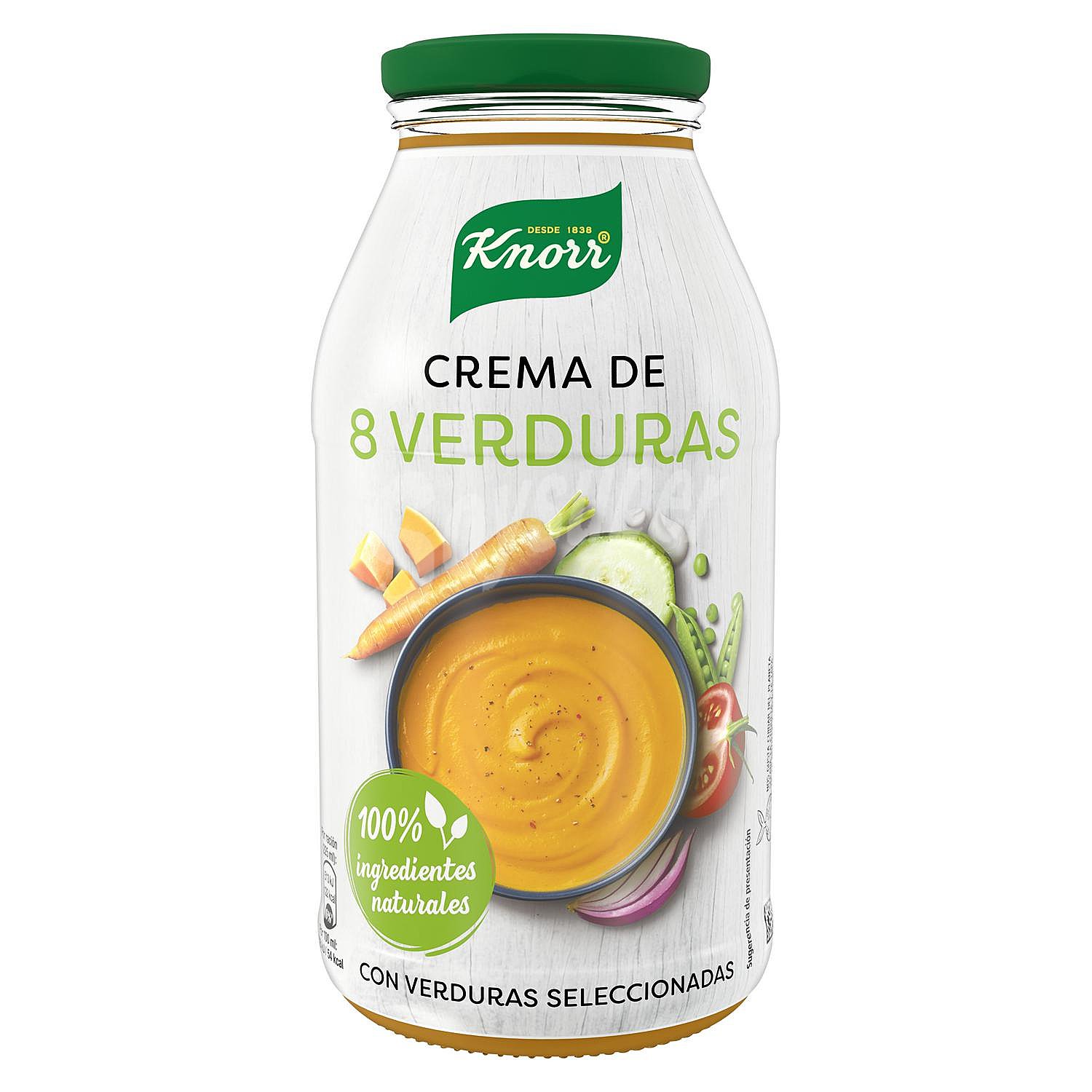 Crema de 8 verduras 100 % natural