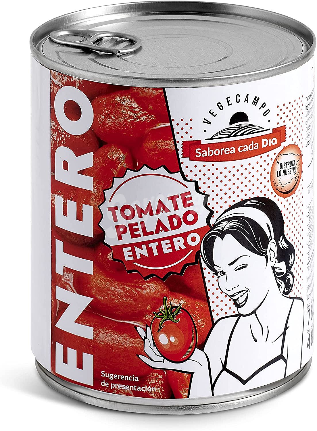 Tomate entero pelado Vegecampo