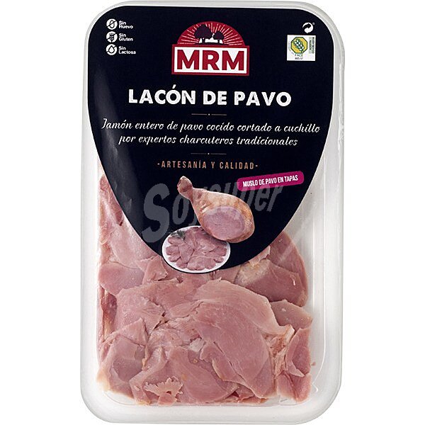 MRM lacón de pavo en tapas cortado a cuchillo sin gluten sin lactosa