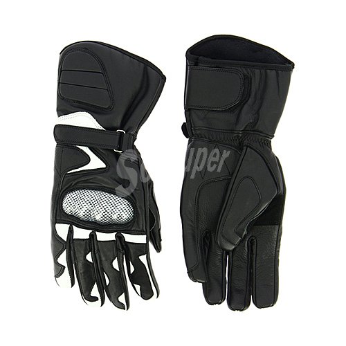 Guantes para conducción deportiva, piel, talla XL, impex.