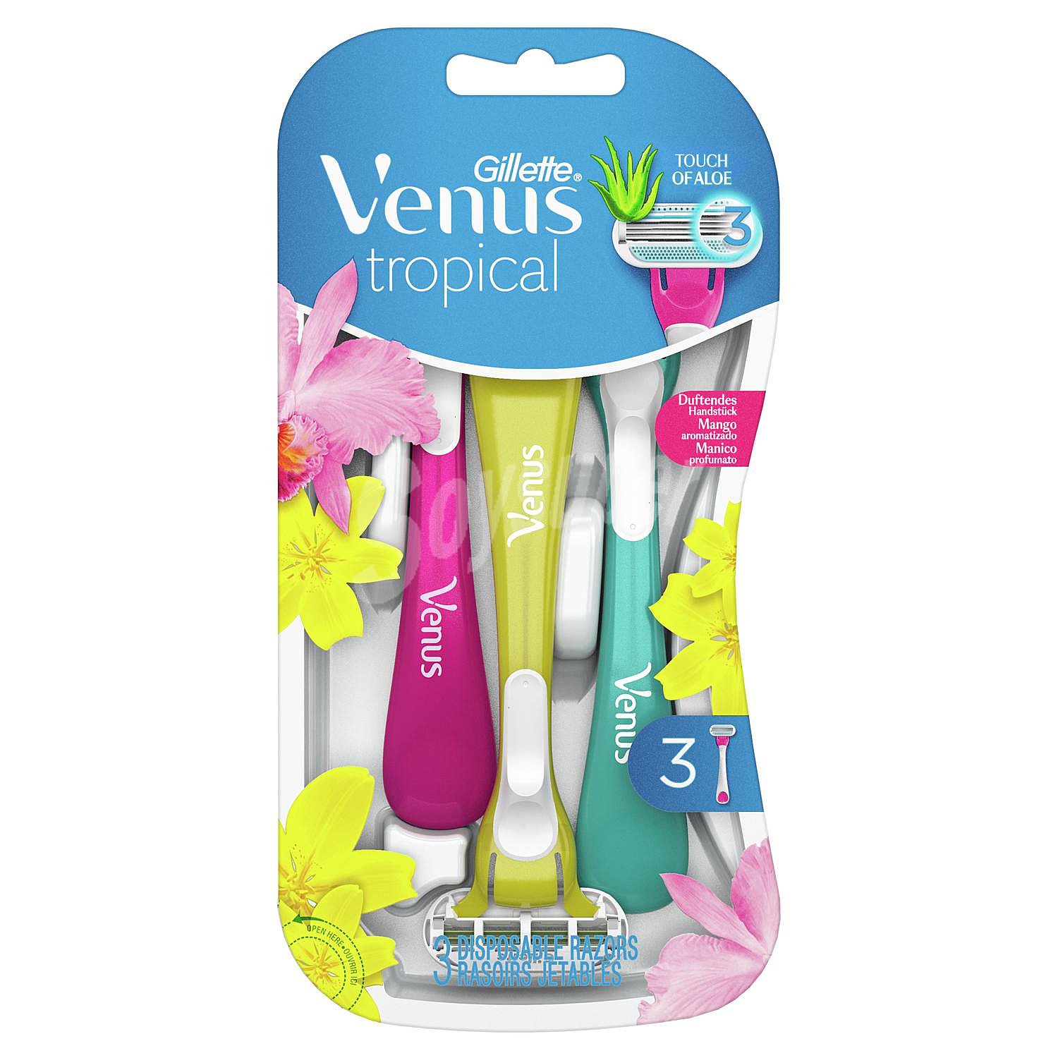 Maquinillas desechables para mujer Venus Tropical Gillette