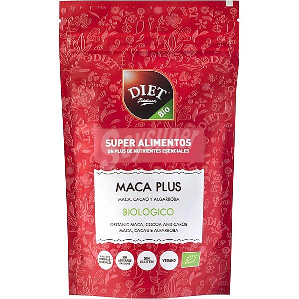 maca plus con cacao y algarroba biológica