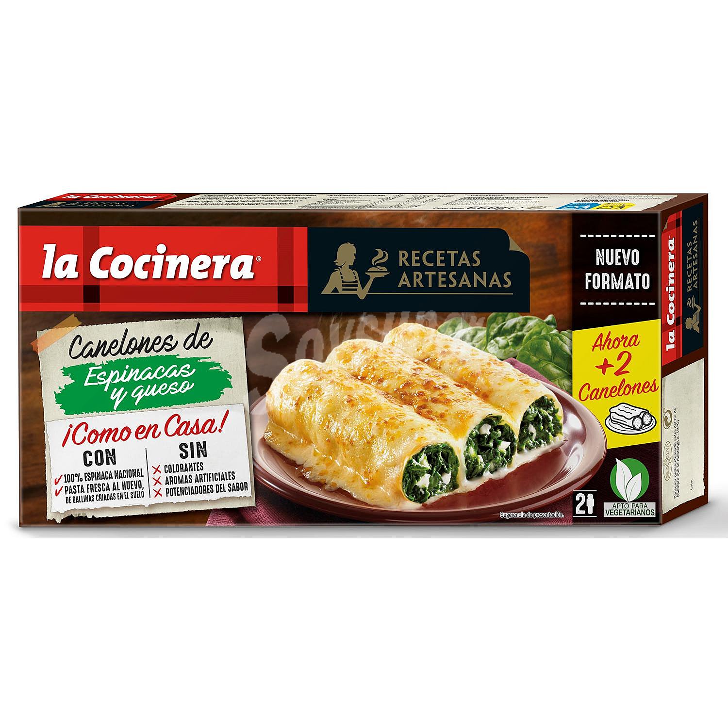 Canelones de espinacas y queso Recetas Artesanas La Cocinera