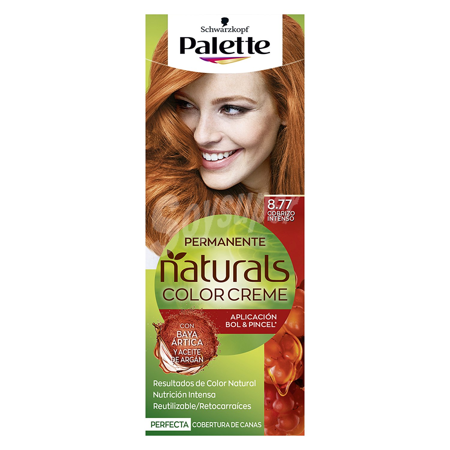 Naturals creme tinte cobrizo intenso Nº 8.77 caja 1 ud