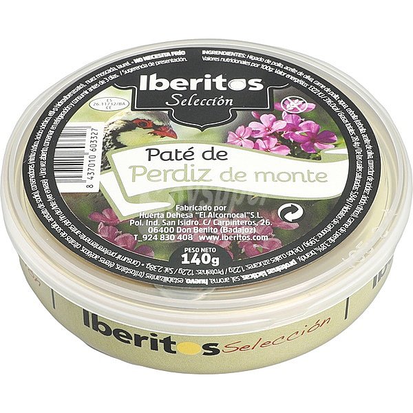 Paté de perdiz de monte