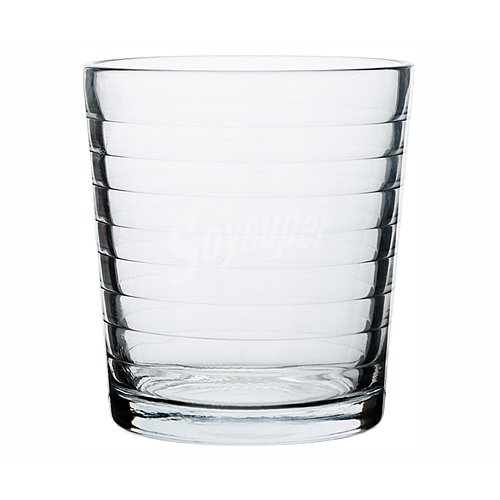 Vaso de vidrio transparente de , cristalería