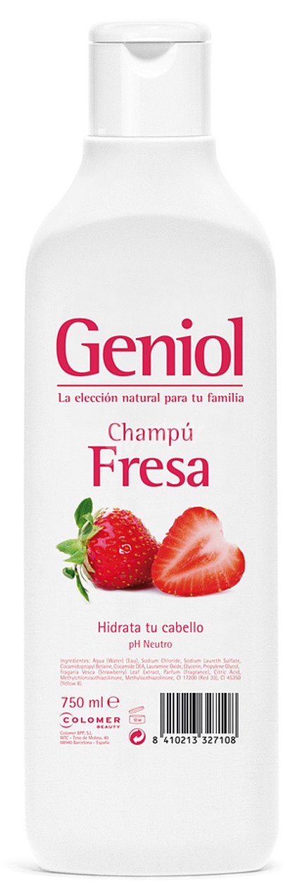 Geniol Champú con aroma a fresa, para cabellos normales geniol