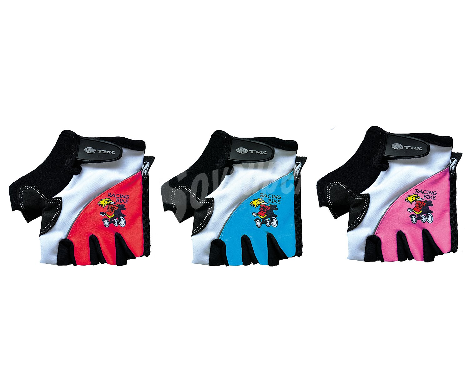 Guantes infantiles para ciclismo varios colores,