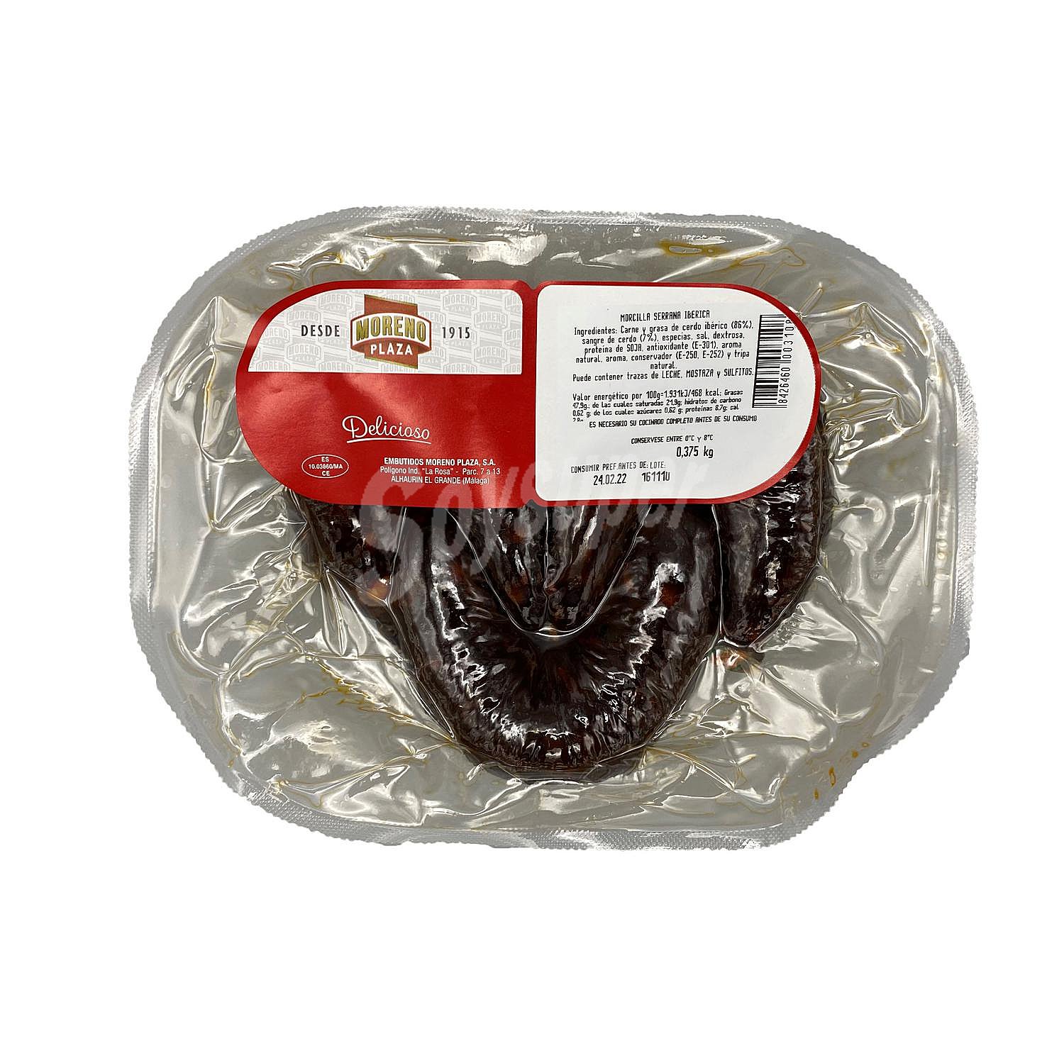 Morcilla serrana ibérica Moreno Plaza