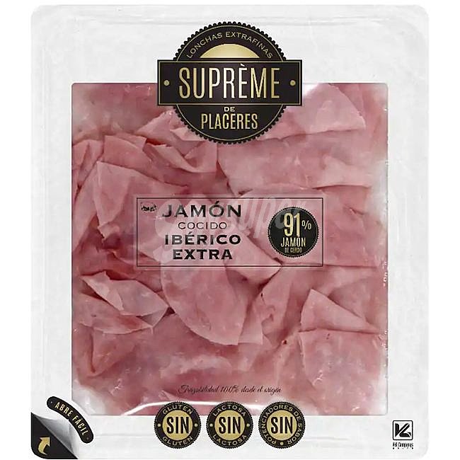 Jamón cocido ibérico loncha fina