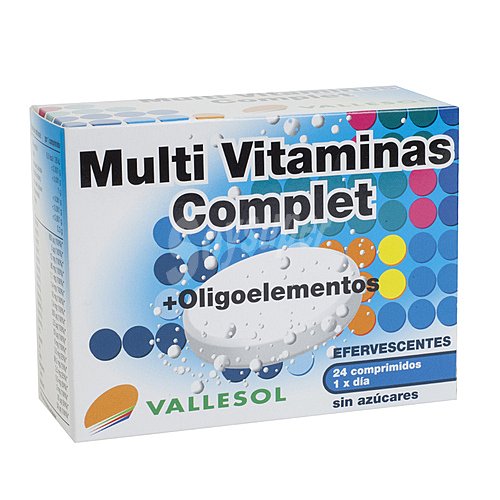 Multi Vitaminas Complet con Oligoelementos que refuerzan tu organismo sin azúcares efervescentes