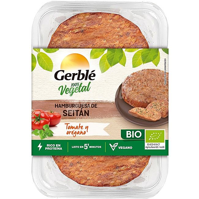 Hamburguesa de seitán y tomates gerblé BIO