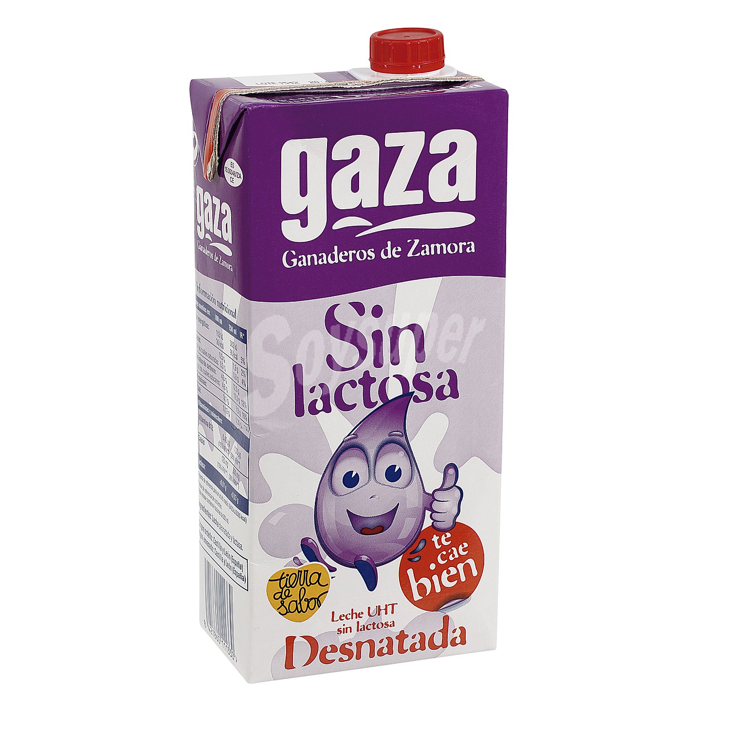 Leche desnatada sin lactosa envase 1 lt