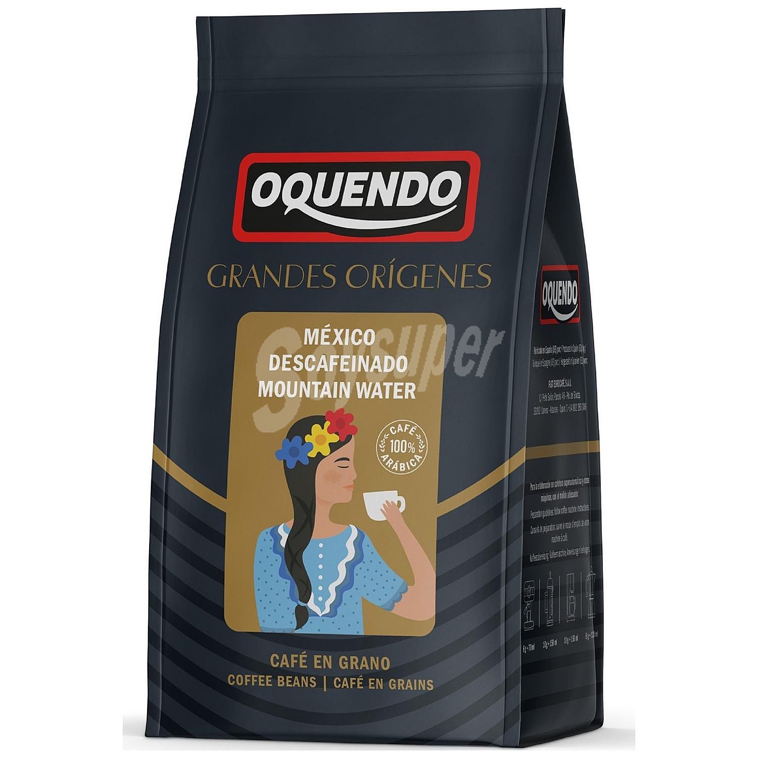 Café en grano descafeinado México