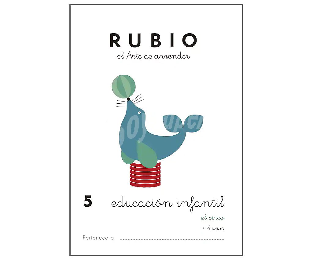 Cuadernillo Rubio Educación Infantil 5, El circo, 3-5 años. Género: actividades. Editorial Rubio