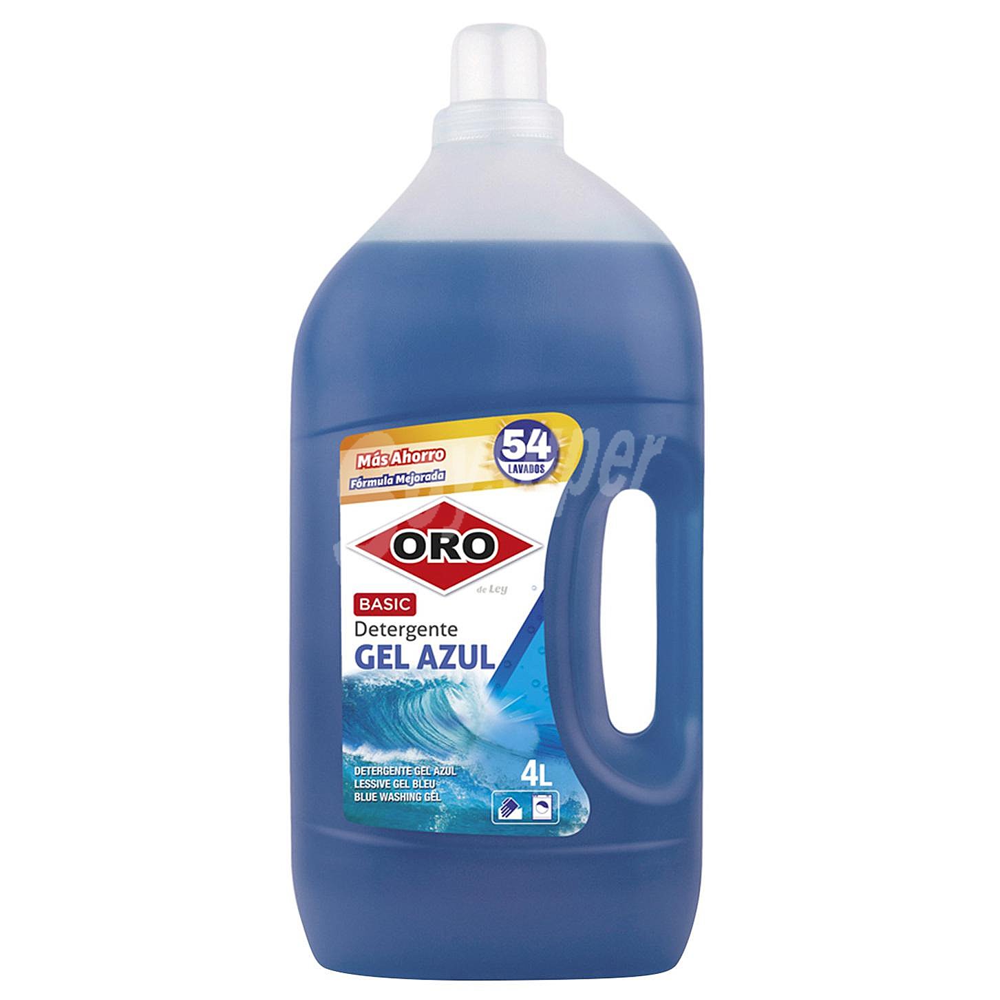 Detergente líquido gel azul basic