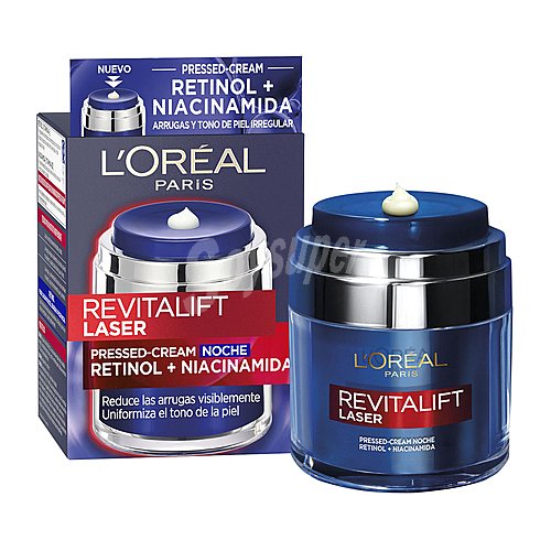 L´oréal paris Crema de noche reductora de arrugas con Retinol y Niacinamida l´oréal paris Revitalift laser