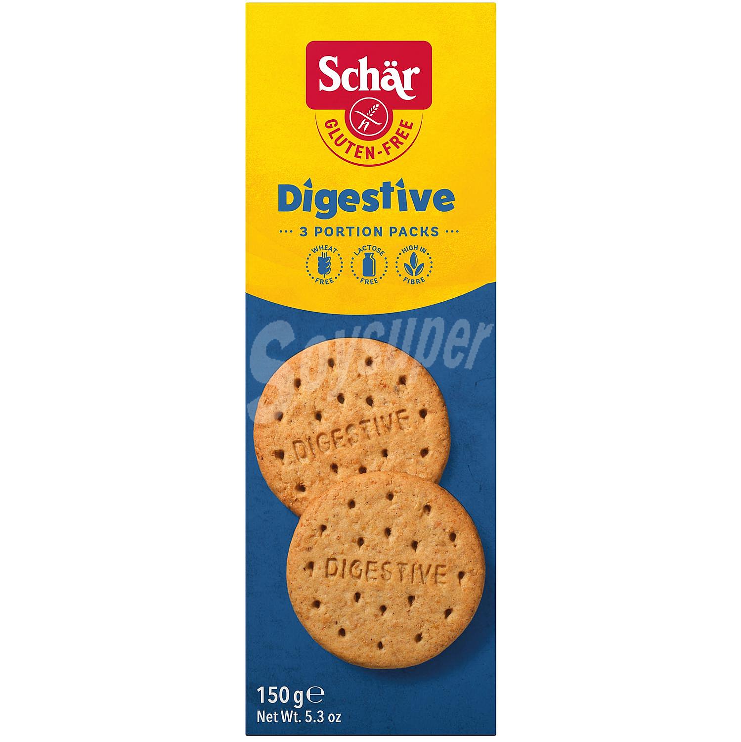 Galletas Digestive Schär sin gluten y sin lactosa