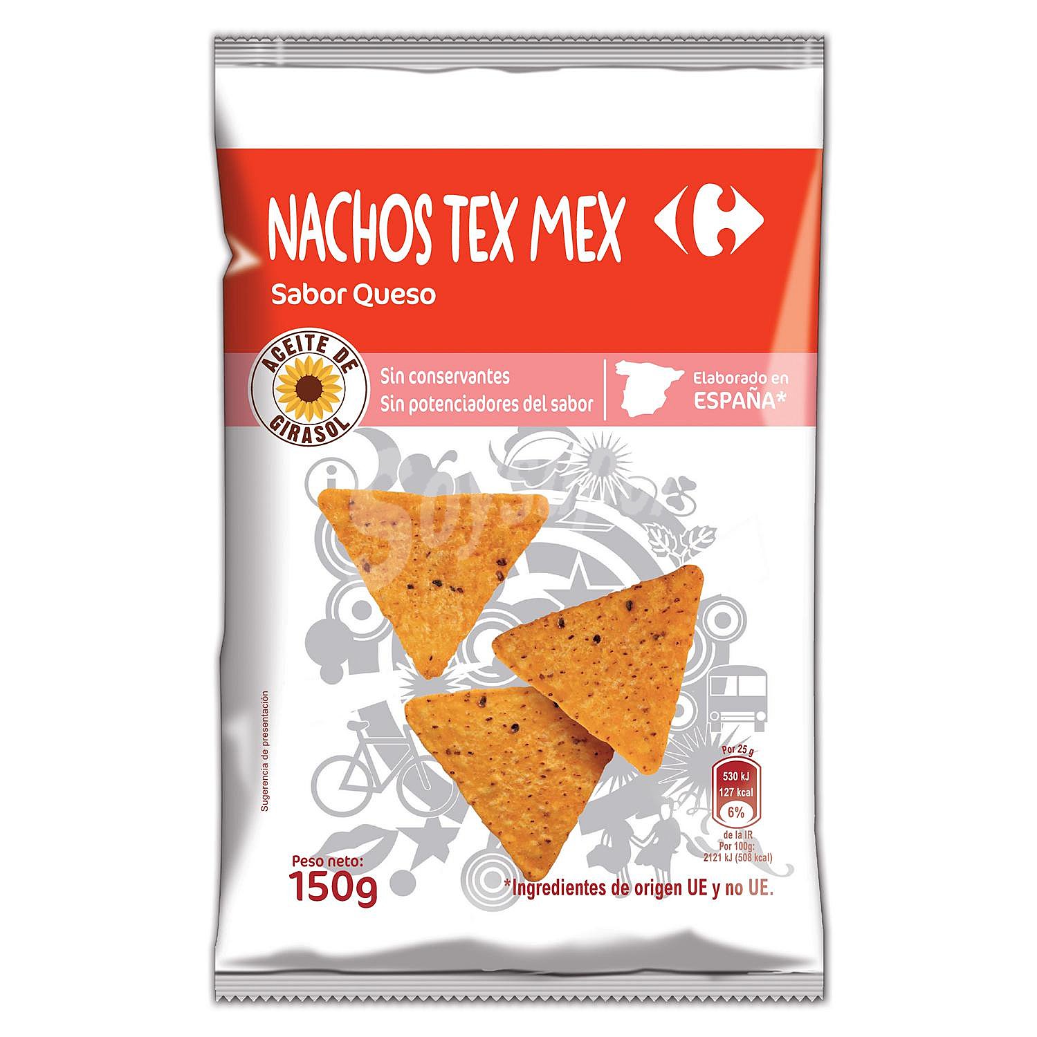 Nachos Tex Mex sabor queso Carrefour